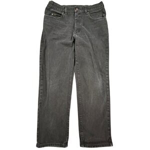 Vintage Lee Jeans Mens 36x30 Black Wash Heavy Straight Leg Denim Pants 90s USA